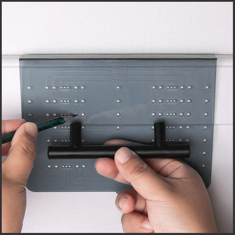 🔥 SALE - Cabinet & Drawer Handle Drill Mounting Template