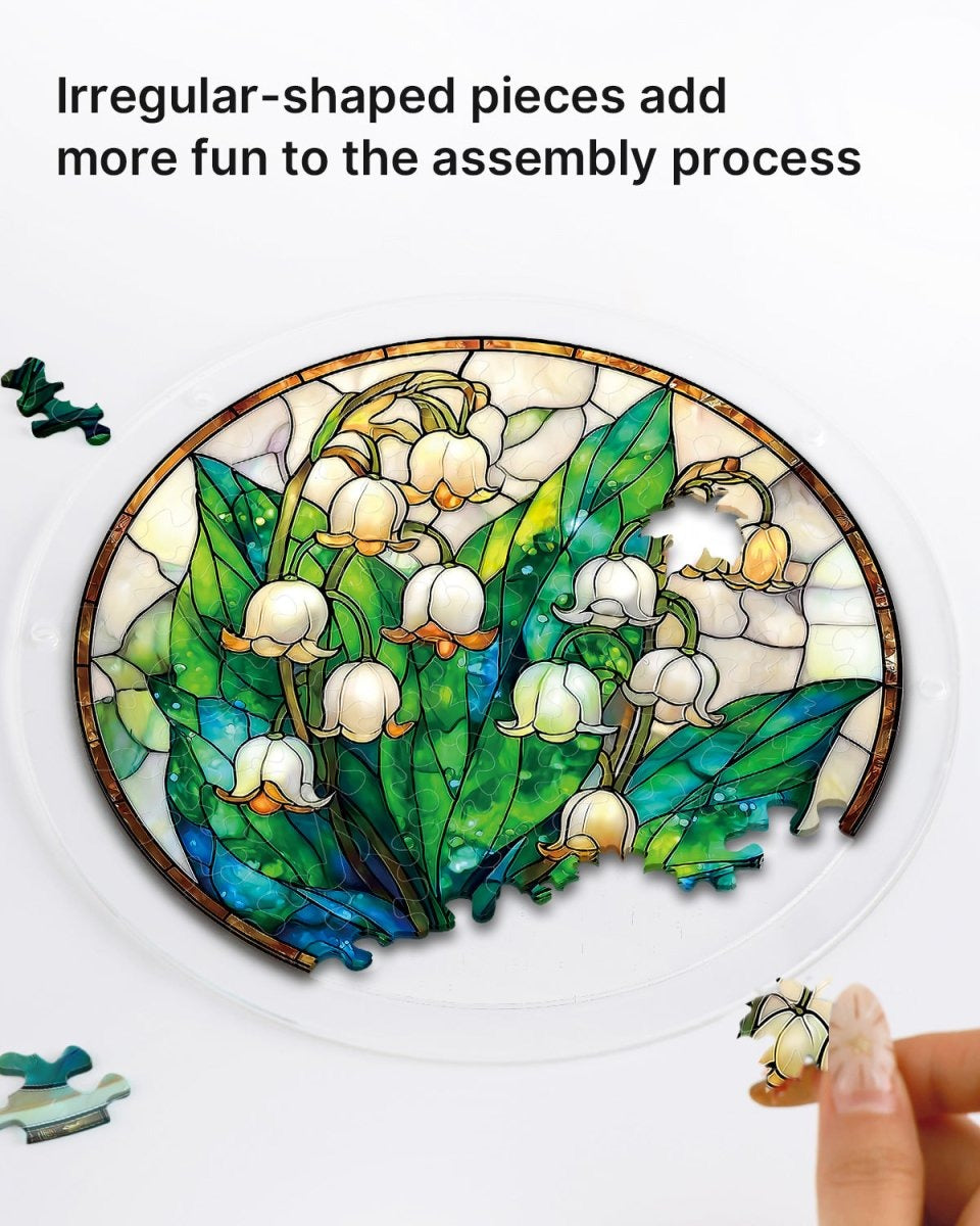 Acrylic Jigsaw Puzzle Suncatcher - Secret Lily Valley