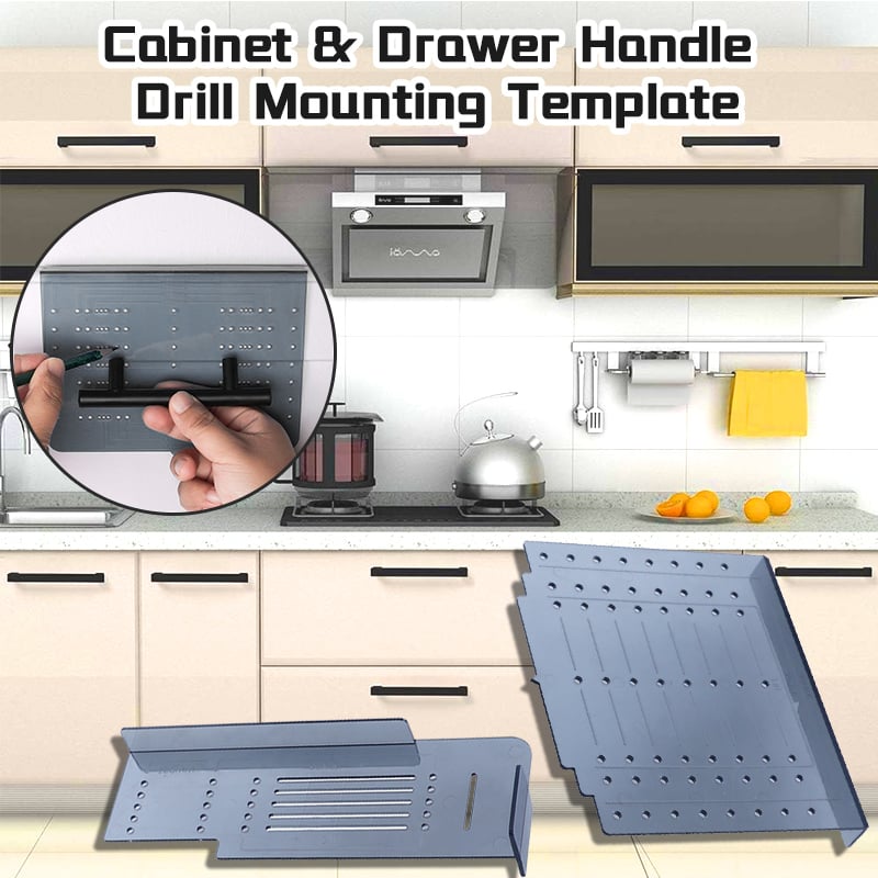 🔥 SALE - Cabinet & Drawer Handle Drill Mounting Template