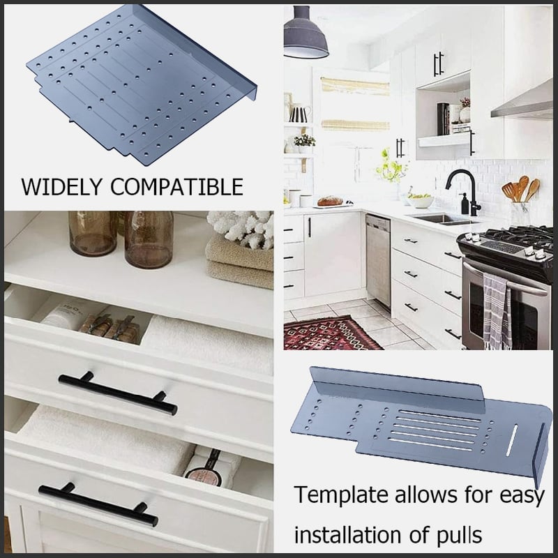 🔥 SALE - Cabinet & Drawer Handle Drill Mounting Template