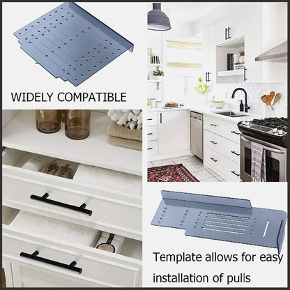 🔥 SALE - Cabinet & Drawer Handle Drill Mounting Template